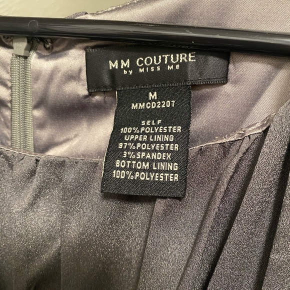 MM Couture dress with sparkly belt, medium - Picture 3 of 3